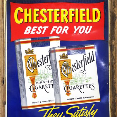 Sale Photo Thumbnail #124: Chesterfield Cigarette signs