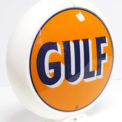 Sale Photo Thumbnail #392: Gulf gas pump globe