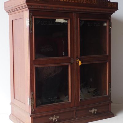 Sale Photo Thumbnail #122: P. Lorillard & Co. country store cabinet