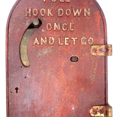Sale Photo Thumbnail #16: Cast iron fire alarm box