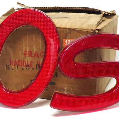 Sale Photo Thumbnail #121: NOS Reflective plastic letters