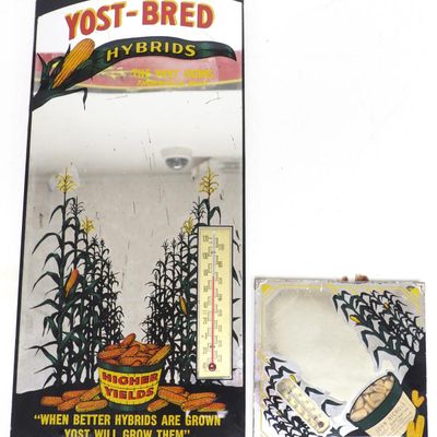 Sale Photo Thumbnail #381: (2) Seed Corn Advertising mirrors