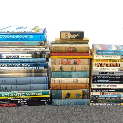 Sale Photo Thumbnail #197: 53 Books On Zeppelins Incl. "Tom Swift" By Appleton