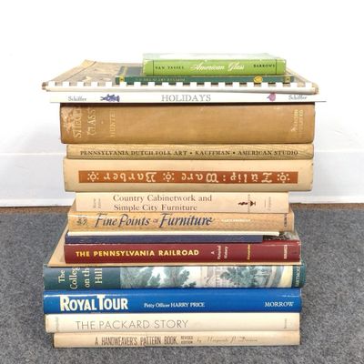 Sale Photo Thumbnail #263: 16 Vintage Books Incl. Steigel Glass