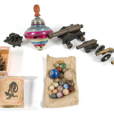 Sale Photo Thumbnail #390: Vintage & Antique Toys Incl. Clay Marbles