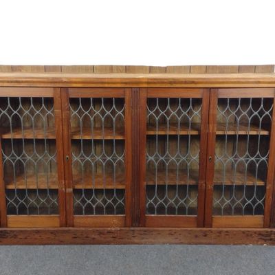 Sale Photo Thumbnail #250: Glass Door Low Bookcase Library Cabinet