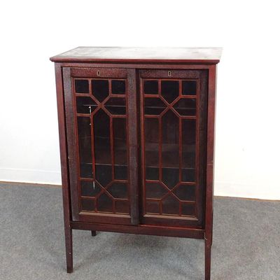 Sale Photo Thumbnail #105: Chippendale Style Sliding Door Bookcase