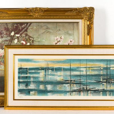 Sale Photo Thumbnail #319: 2 Framed Artworks