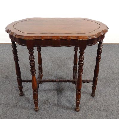 Sale Photo Thumbnail #156: Antique Scalloped Parlor or Occasional Table