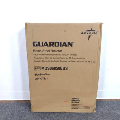 Sale Photo Thumbnail #272: Medline Guardian Basic Steel Rollator Sealed In Box