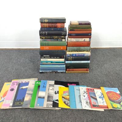 Sale Photo Thumbnail #196: 51 Zeppelin Books & Pamphlets Incl. Kipling & Verne