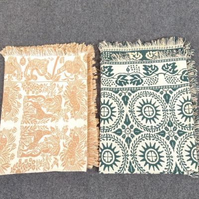 Sale Photo Thumbnail #337: Reproduction John Klinhinz 1848 Coverlet & MoMA Blanket