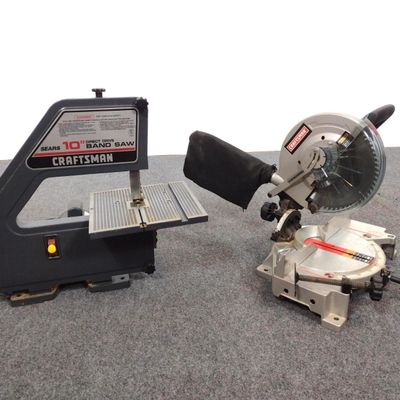 Sale Photo Thumbnail #282: Craftsman Band Saw and Miter Saw