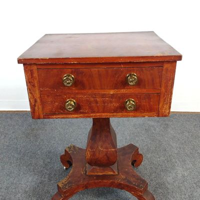 Sale Photo Thumbnail #101: American Empire Sewing or Parlor Work Table