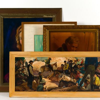 Sale Photo Thumbnail #363: 4 Framed Artworks