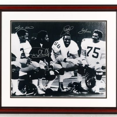 Sale Photo Thumbnail #471: 1970s Pittsburgh Steelers "Steel Curtain" Autographed Photo w/ COA
