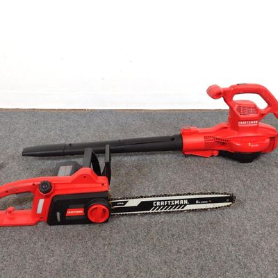 Sale Photo Thumbnail #252: Craftsman Chainsaw and Leaf Blower