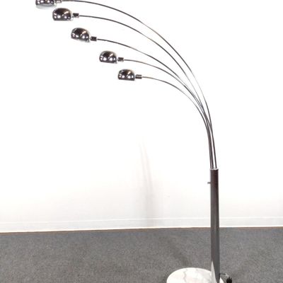 Sale Photo Thumbnail #308: Mid-Century Modern Chrome Arc Floor Lamp