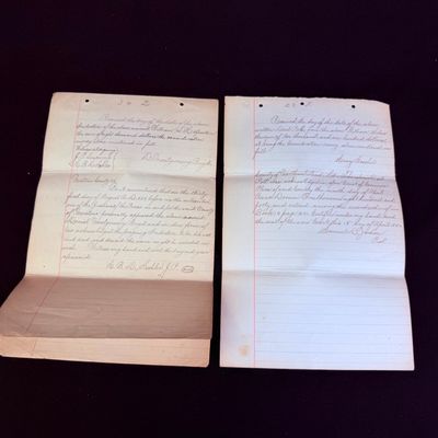 Sale Photo Thumbnail #430: 2 Antique Pennsylvania Legal Documents