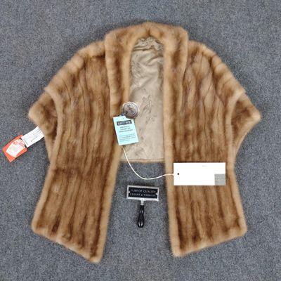 Sale Photo Thumbnail #119: Mink Fur Stole & Furrier Brush