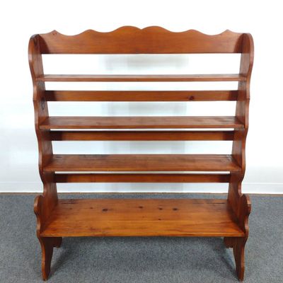 Sale Photo Thumbnail #360: Vintage Pine Plate Display Shelf