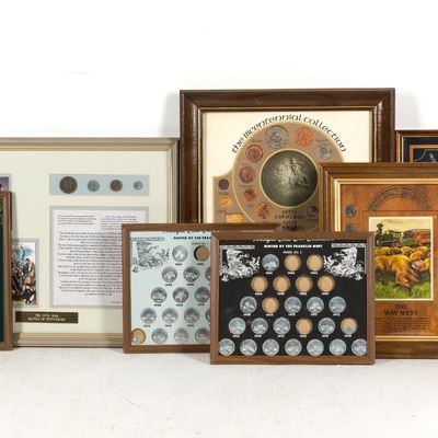 Sale Photo Thumbnail #441: 7 Framed Commemorative Coins & Tokens