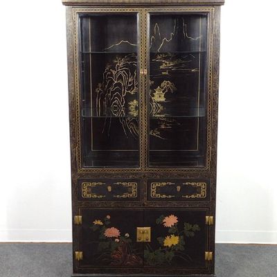Sale Photo Thumbnail #211: Chinese Lacquer Display Cabinet