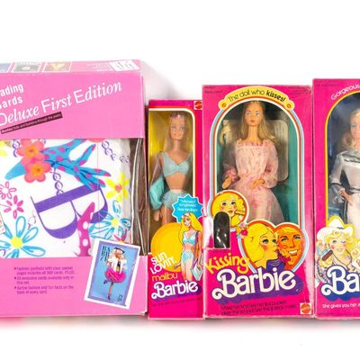 Sale Photo Thumbnail #21: 3 Vintage Barbie Dolls in Original Boxes & Barbie Cards