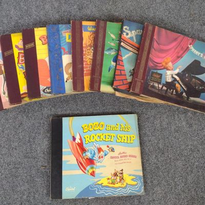 Sale Photo Thumbnail #465: 9 Childrens Stories On Record Incl. Disney & Bozo The Clown