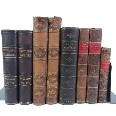 Sale Photo Thumbnail #255: 8 Antique Books on Pennsylvania History