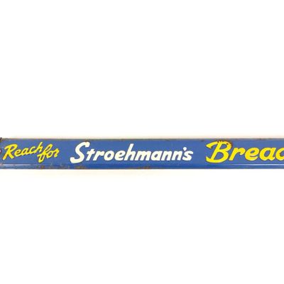 Sale Photo Thumbnail #39: Vintage "Reach For Stroehmann's Bread" Sign