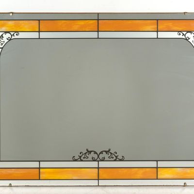 Sale Photo Thumbnail #315: Faux Stained Glass Mirror