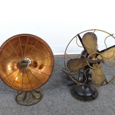 Sale Photo Thumbnail #295: Antique Westinghouse Fan & Energex Copper Space Heater