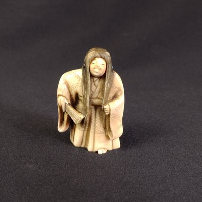 Sale Photo Thumbnail #399: PA RESIDENTS ONLY: Japanese Netsuke Revolving Face, Meiji Period