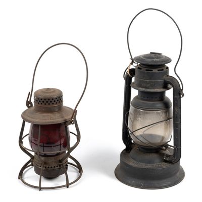 Sale Photo Thumbnail #338: Pennsylvania Railroad Lantern & Dietz D-Lite Lantern