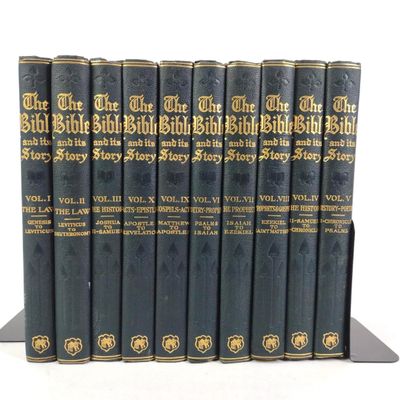 Sale Photo Thumbnail #259: 10 Volume Set "The Bible And Its Stories" 1910