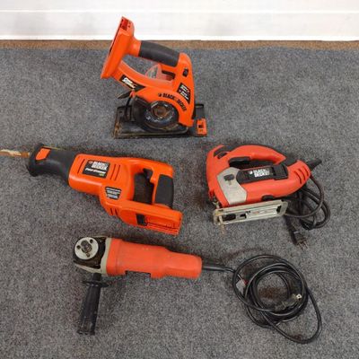 Sale Photo Thumbnail #446: 2 Cordless & 2 Corded Black & Decker Power Tools