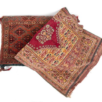 Sale Photo Thumbnail #372: Vintage Persian Prayer Rug & Baluch Balisht