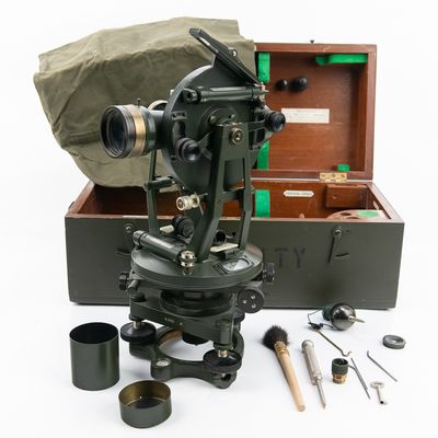 Sale Photo Thumbnail #58: E.R. Watts & Son London Transit Theodolite W/Key