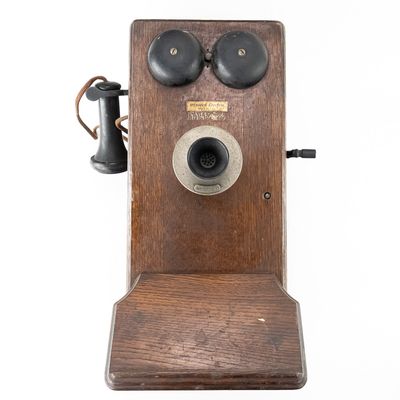 Sale Photo Thumbnail #315: Western Electric Oak Wall Telephone