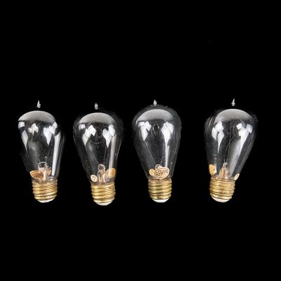 Sale Photo Thumbnail #291: 4 Antique Peerless Tipped Light Bulbs
