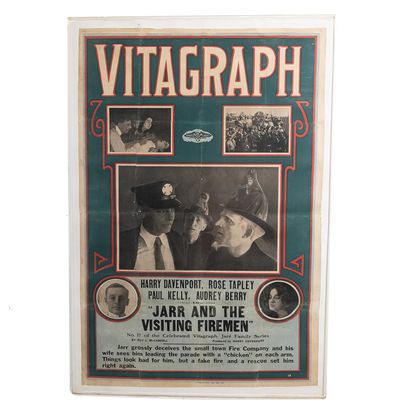 Sale Photo Thumbnail #432: 1915 Vitagraph Jarr Firemen One-Sheet Poster