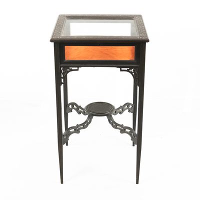 Sale Photo Thumbnail #386: Antique Wood Glass Vitrine Display Table