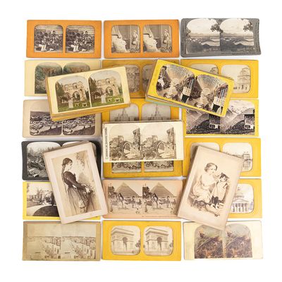 Sale Photo Thumbnail #246: 71 Stereo View Cards