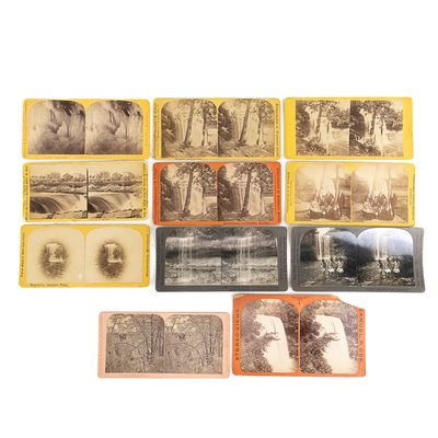 Sale Photo Thumbnail #237: 11 Stereo View Cards of Minnehaha