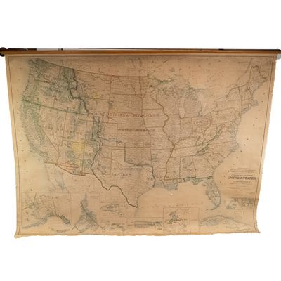 Sale Photo Thumbnail #87: 1938 US General Land Office Wall Map