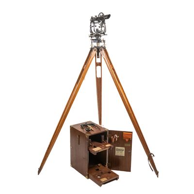 Sale Photo Thumbnail #4: Antique K&E Theodolite & Tripod Set