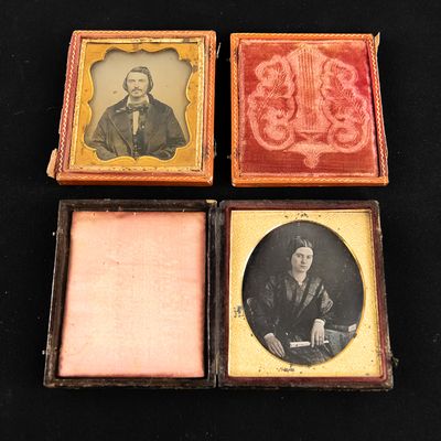 Sale Photo Thumbnail #169: 1/6 Plate I.D.'d Daguerreotype & Ambrotype