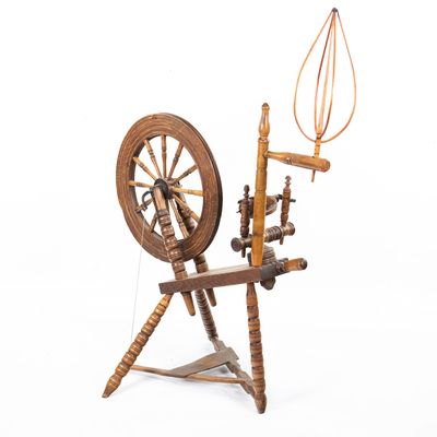 Sale Photo Thumbnail #350: Antique Great Wheel Spinning Wheel