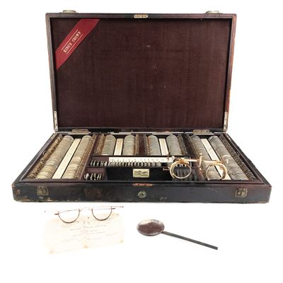Sale Photo Thumbnail #108: Julius King Optical Trial Lens Set